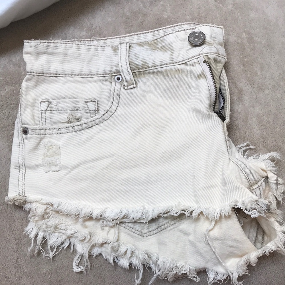 Urban outfitters white acid wash shorts!!!
